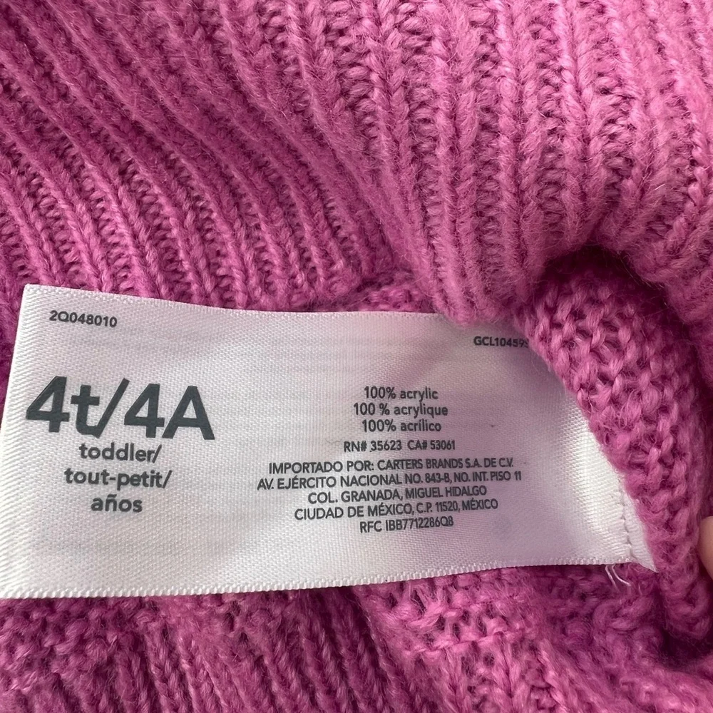 NWT - Carters - Toddler Heart Mohair-Like Sweater‎